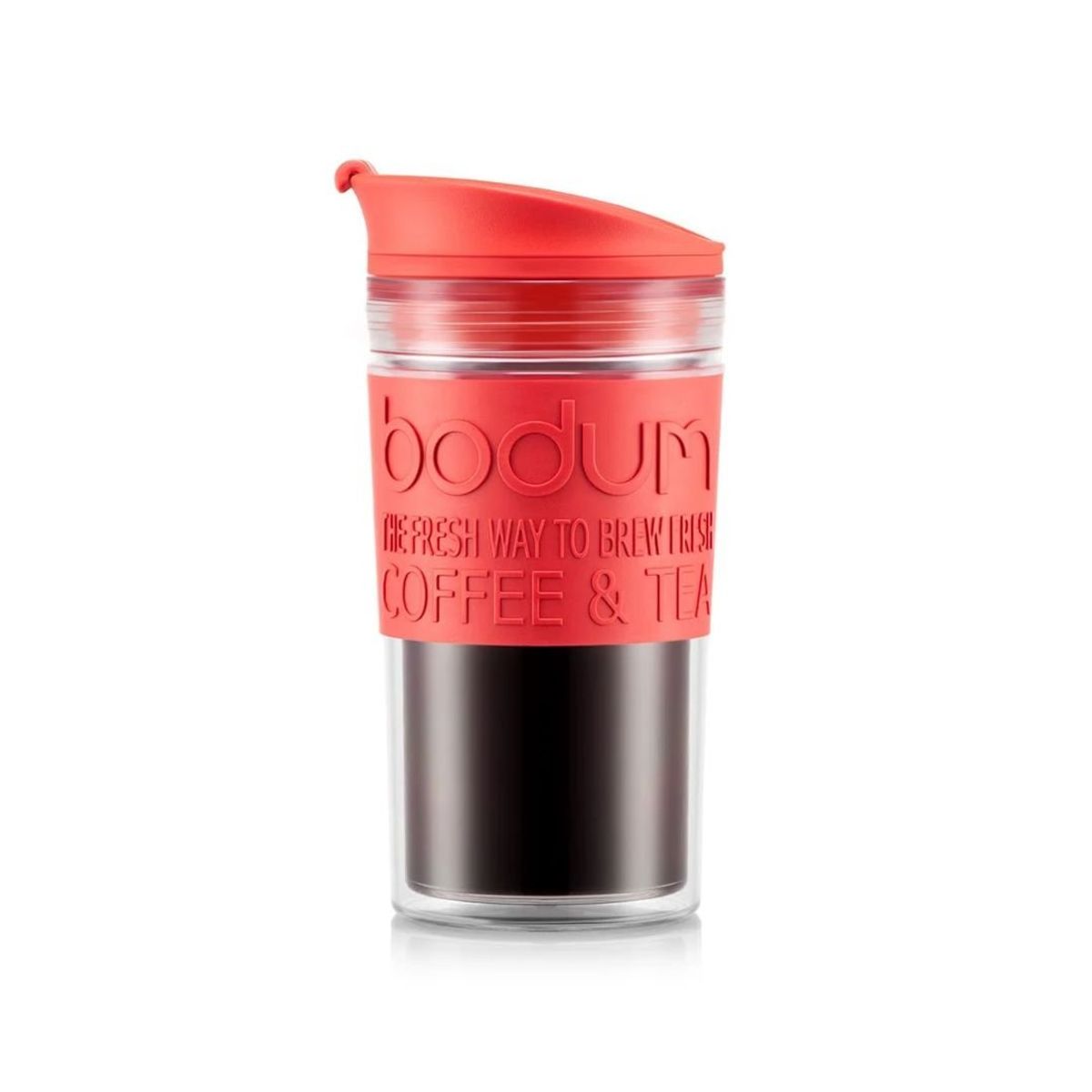 BODUM - Mug de Viaje Bodum 0,35 Lts. Roja – Doble Pared Libre de BPA - Travel Mug Térmica Portátil