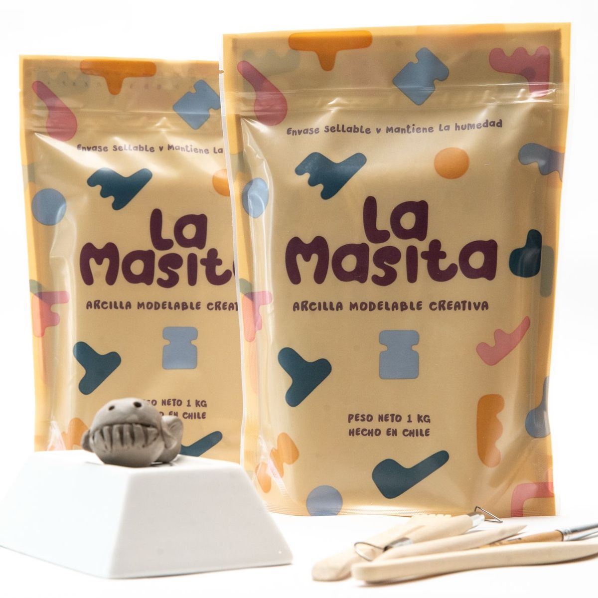 GENERICO - Pack 2 bolsas arcilla 1 kilo