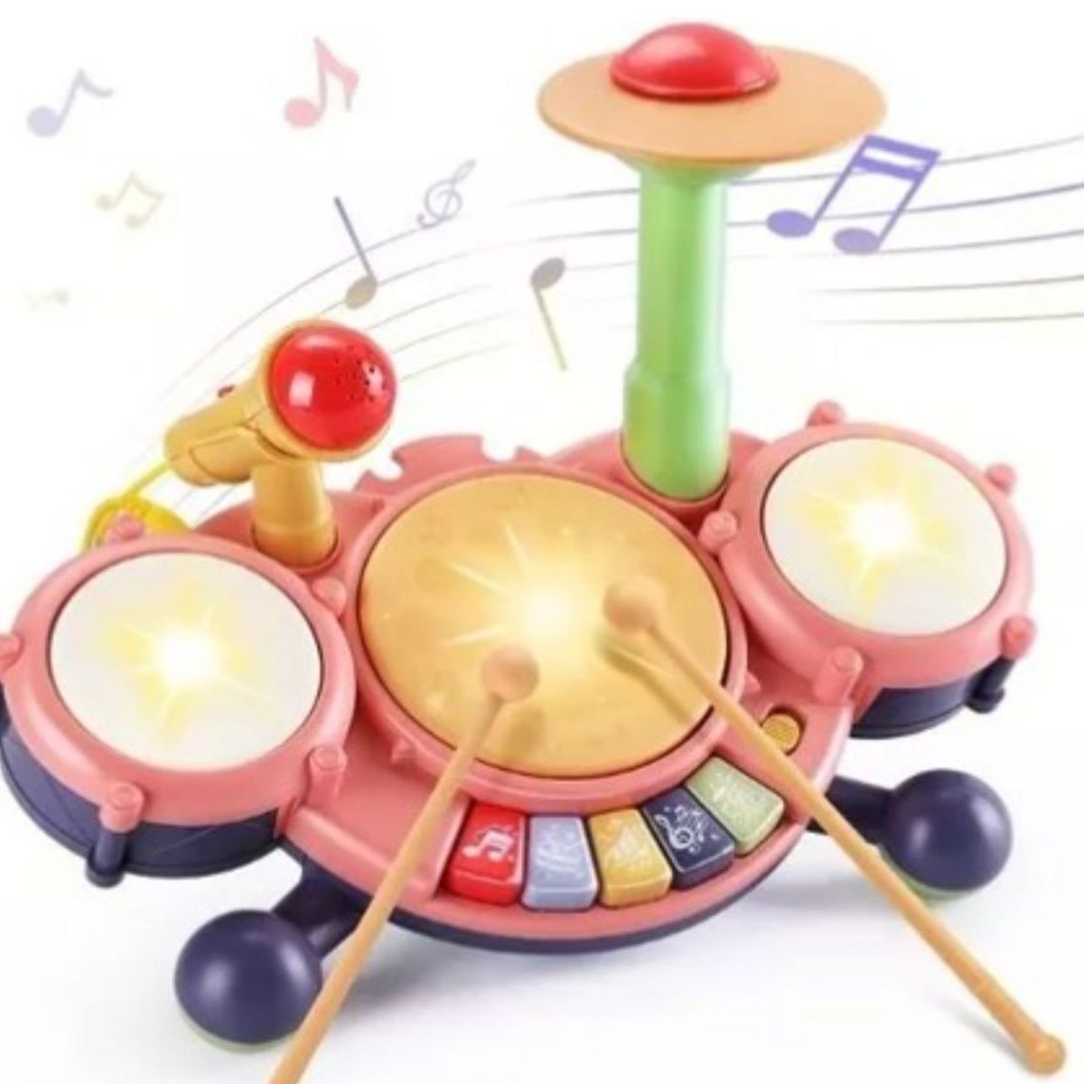 GENERICO - Mini Batería Musical Para Bebé Con Piano