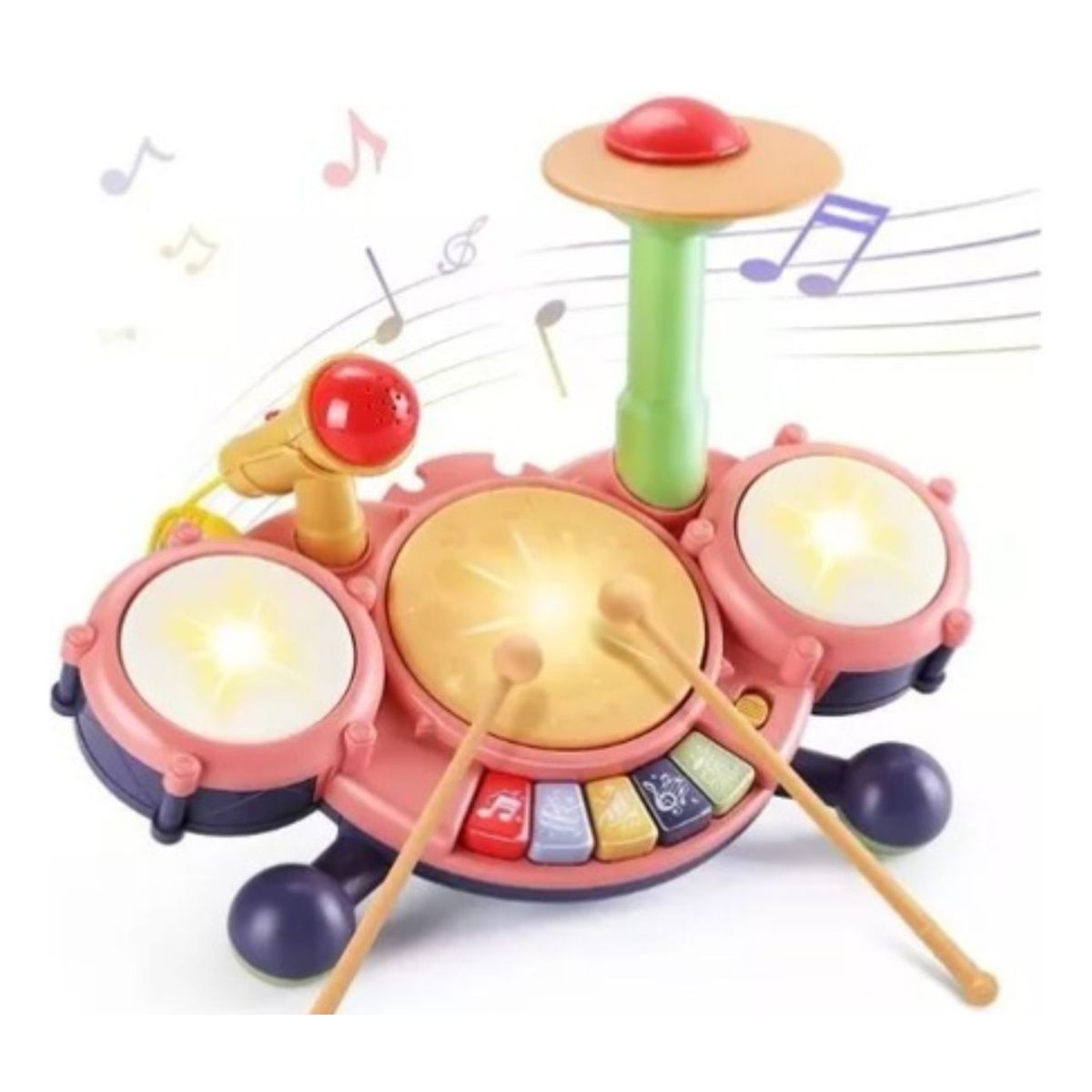GENERICO - Mini Batería Musical Para Bebé Con Piano