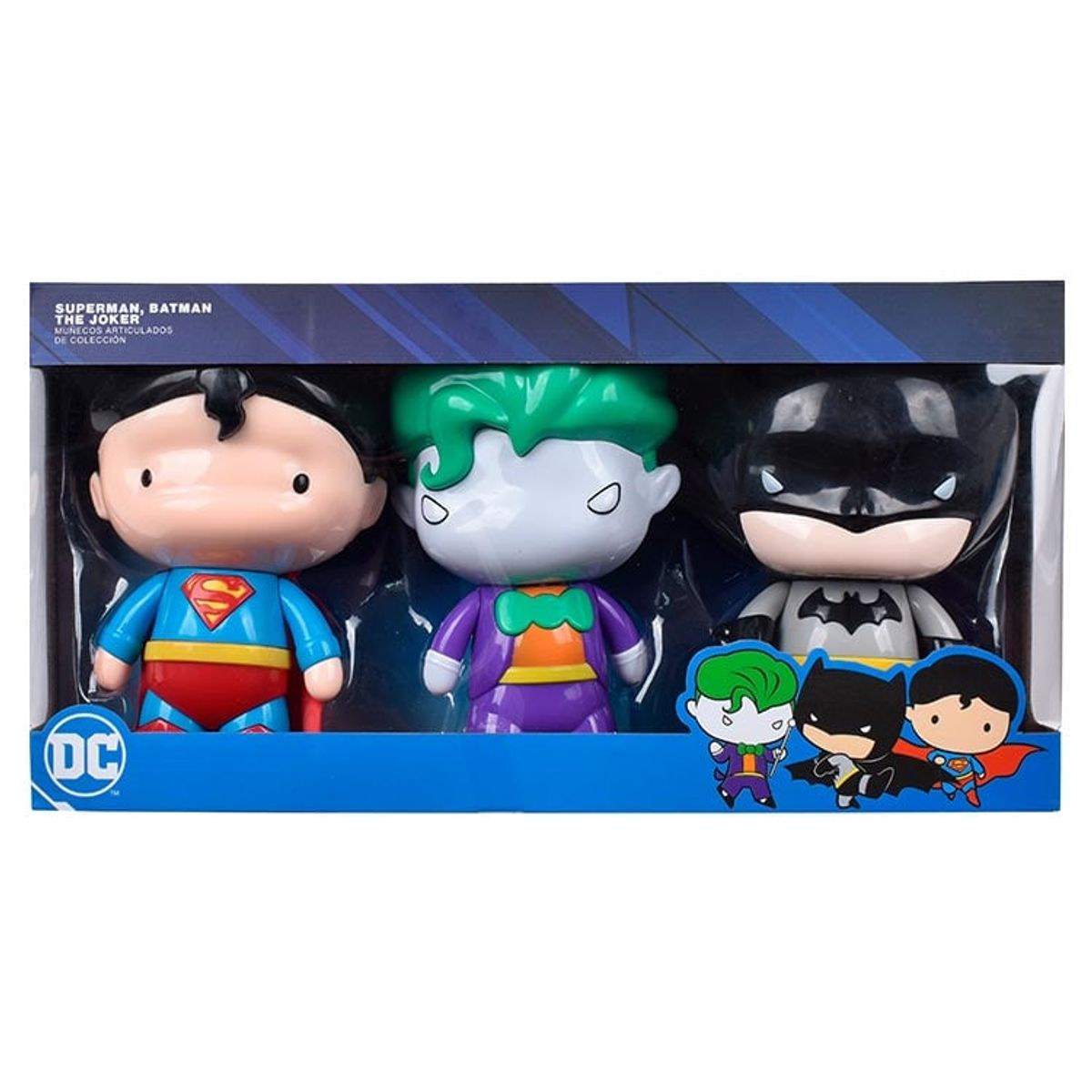 ANSALDO - SET DE 3 FIGURAS DE ACCION 18 CMS DC COMICS