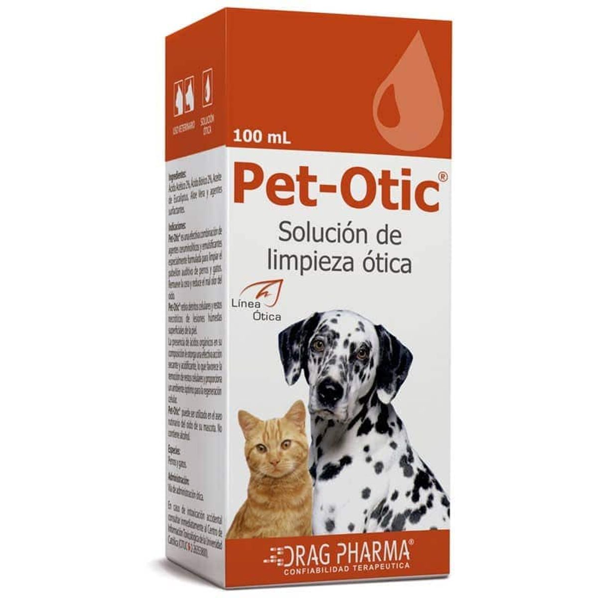 DRAG PHARMA - Pet Otic 100 mL Solución Ótica