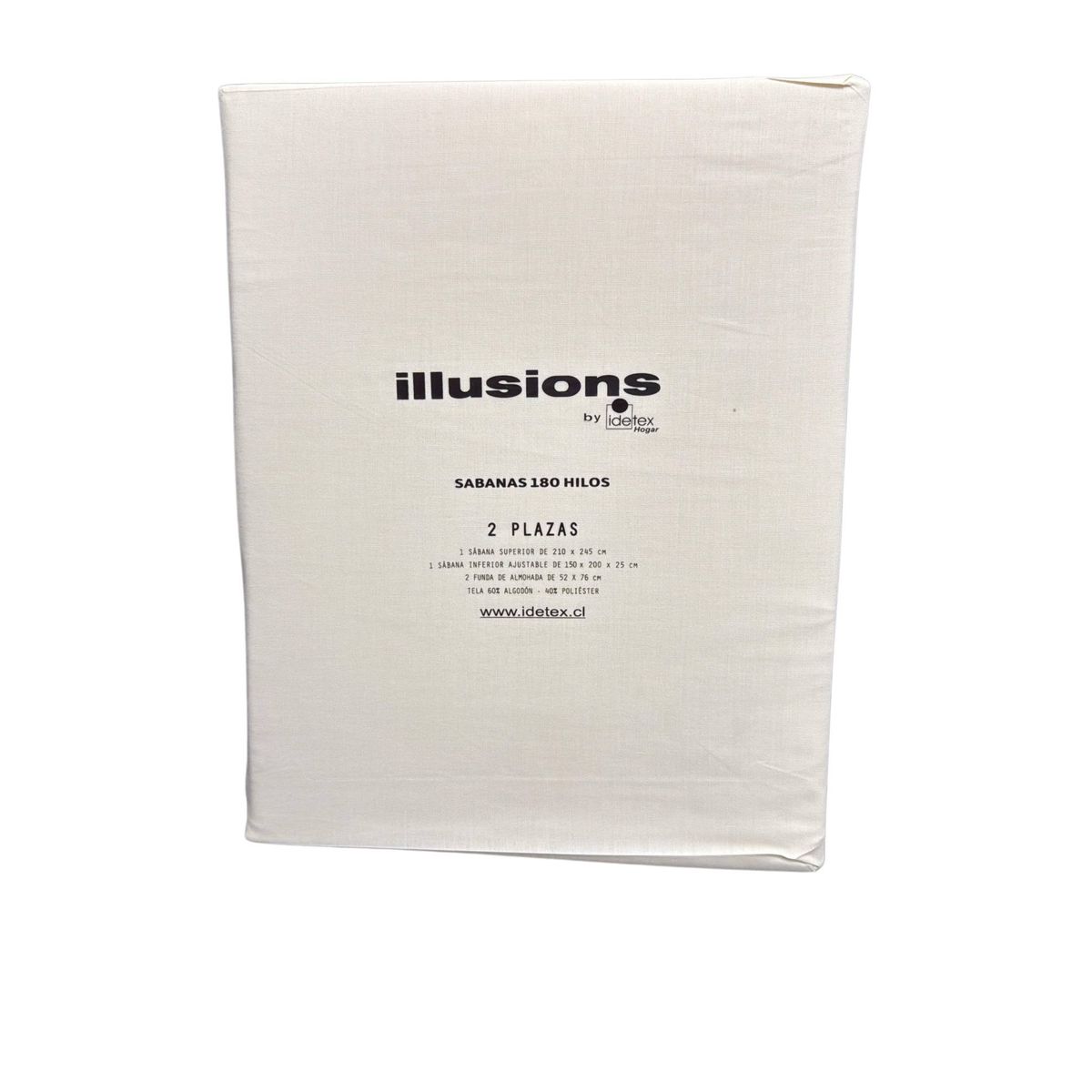 ILLUSIONS - Sabanas 1 Plaza De 180 Hilos Marca Illusions  Ivory