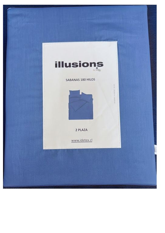 Sabanas 1 Plaza De 180 Hilos Marca Element Blue