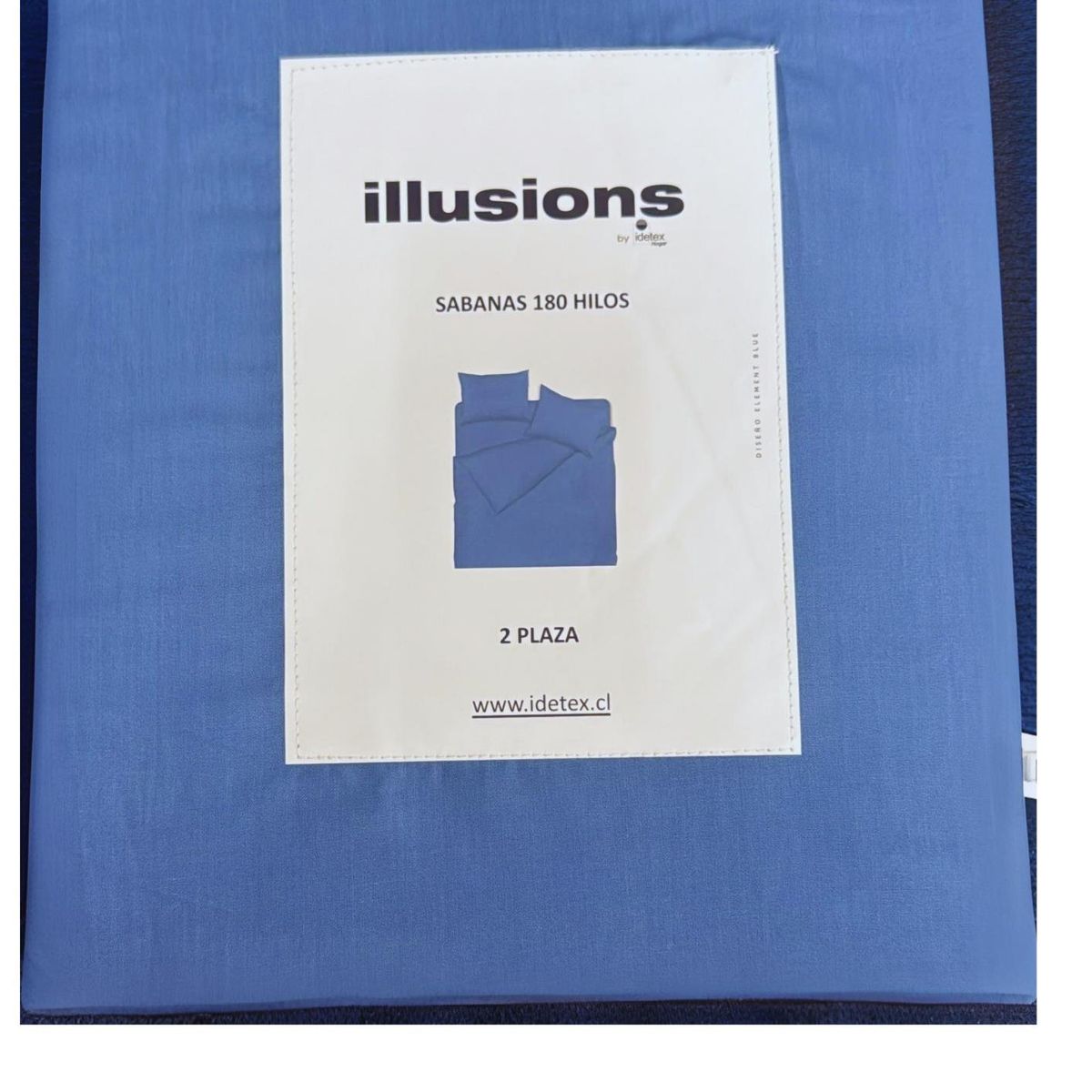ILLUSIONS - Sabanas 1 Plaza De 180 Hilos Marca Illusions Element Blue