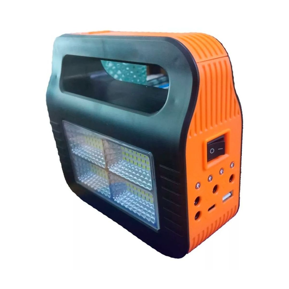 GENERICO - Kit solar de emergencia camping USB + 2 ampolletas