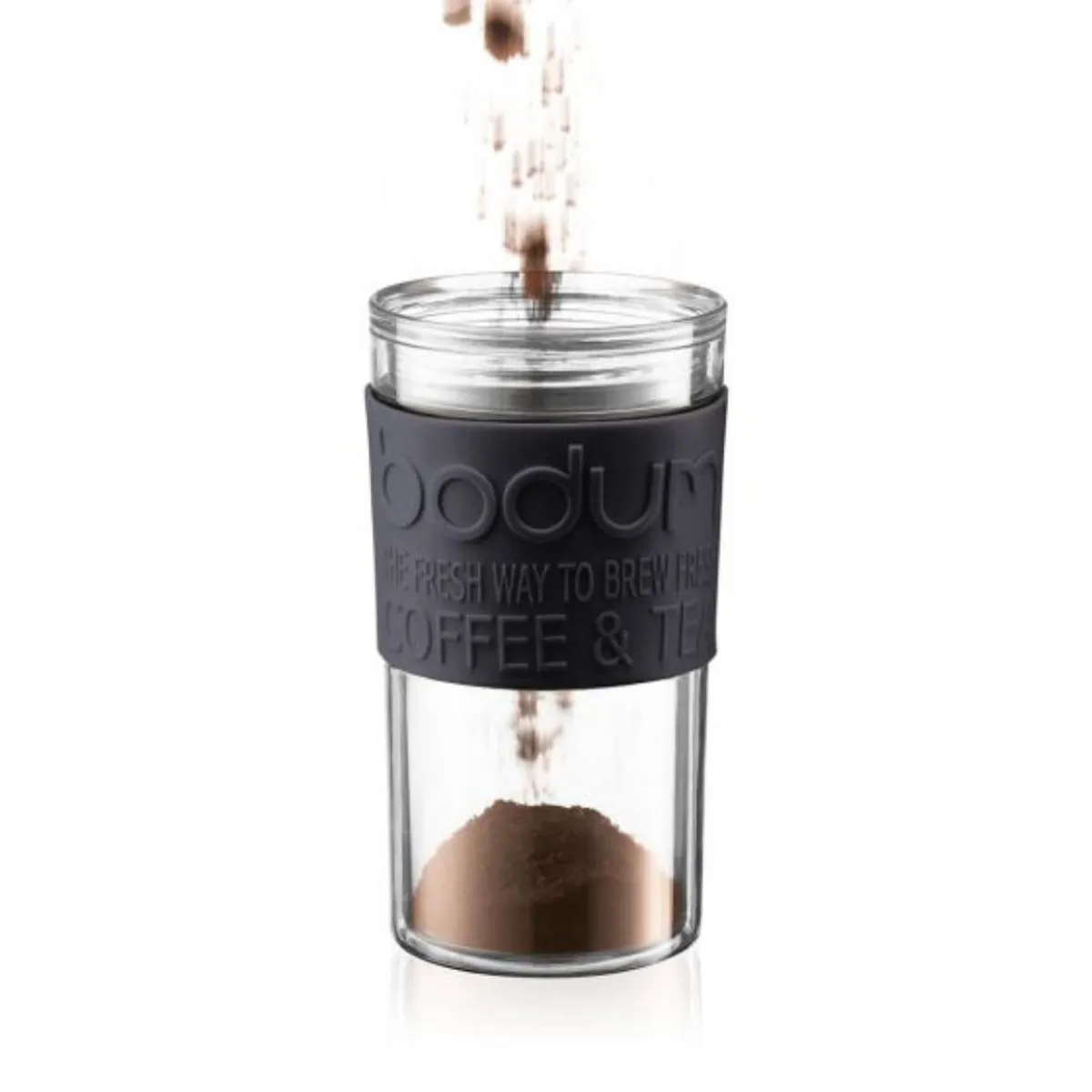 BODUM - Prensa Francesa de Viaje Bodum 0,35 Lts – Cafetera Portátil de Doble Pared Libre de BPA