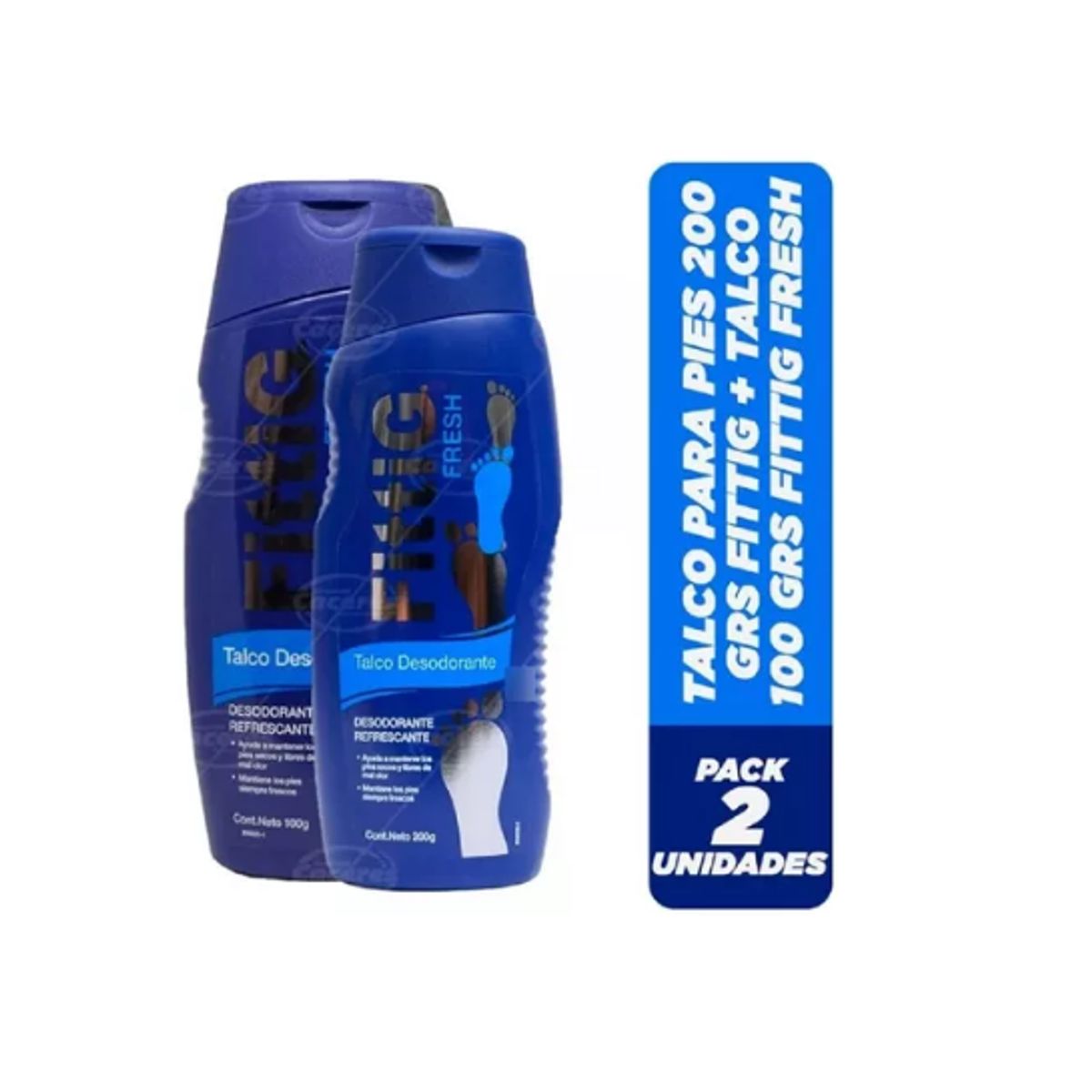 GENERICO - Pack Talco Fittig Fresh 200 Gr + 100 Gr