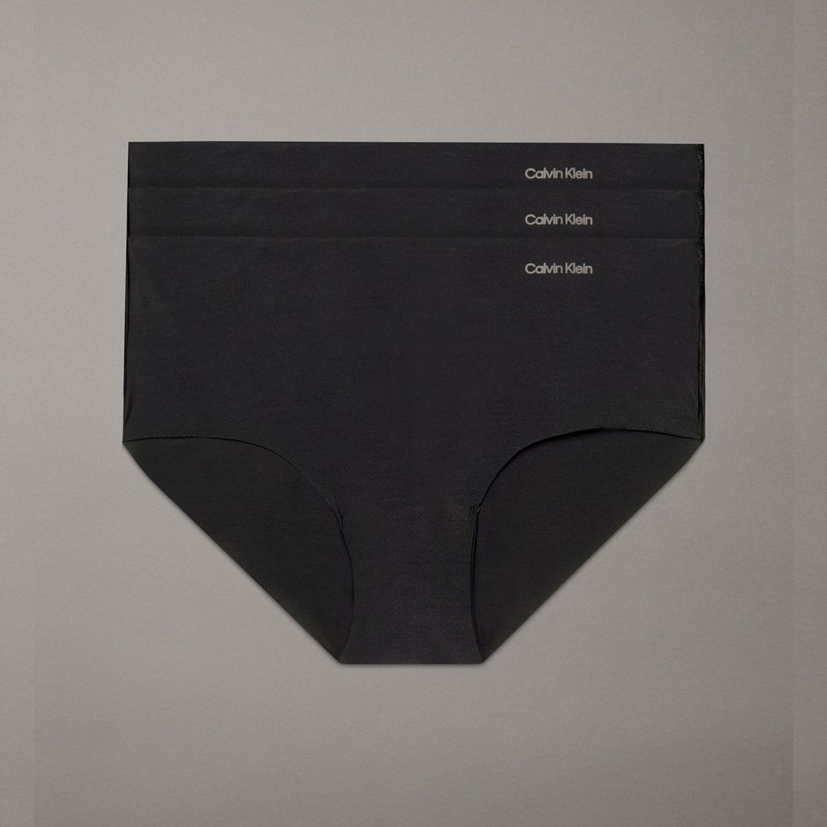 CALVIN KLEIN - Pack 3 Calzones Hipsters Invisible Negro Calvin Klein