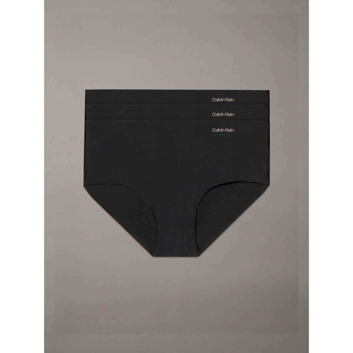 CALVIN KLEIN - Pack 3 Calzones Hipsters Invisible Negro Calvin Klein