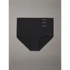 CALVIN KLEIN - Pack 3 Calzones Hipsters Invisible Negro