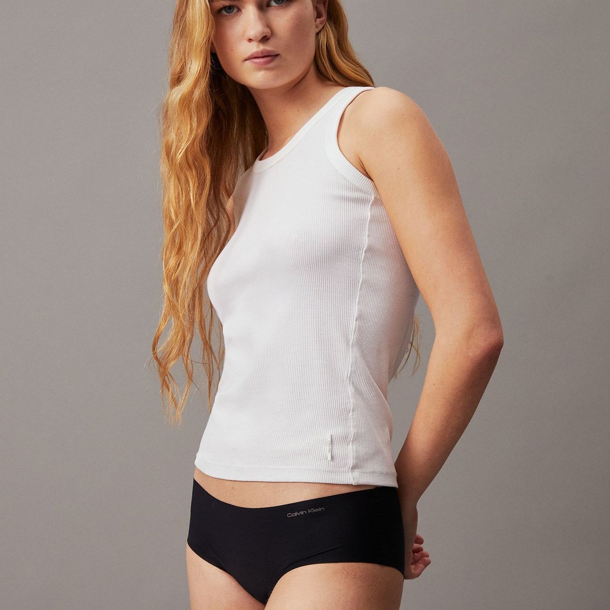 CALVIN KLEIN - Pack 3 Calzones Hipsters Invisible Negro Calvin Klein