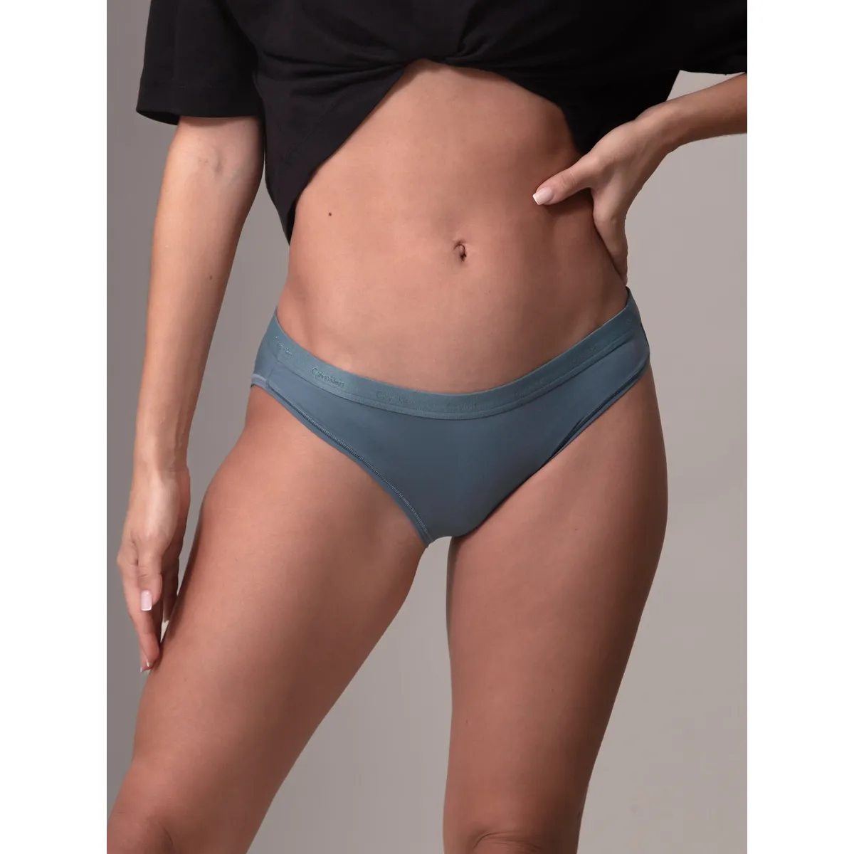 CALVIN KLEIN - Calzón Bikini Form To Body Natural Gris Calvin Klein