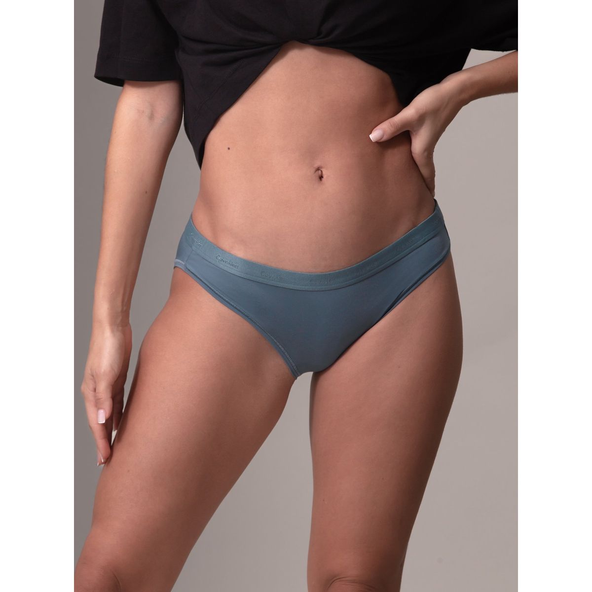 CALVIN KLEIN - Calzón Bikini Form To Body Natural Gris Calvin Klein