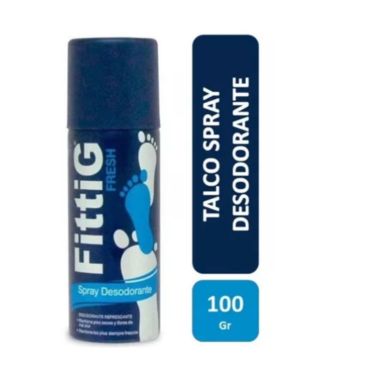 GENERICO - Talco Desodorante Refrescante Para Pies Fittig 100 Gr Spray