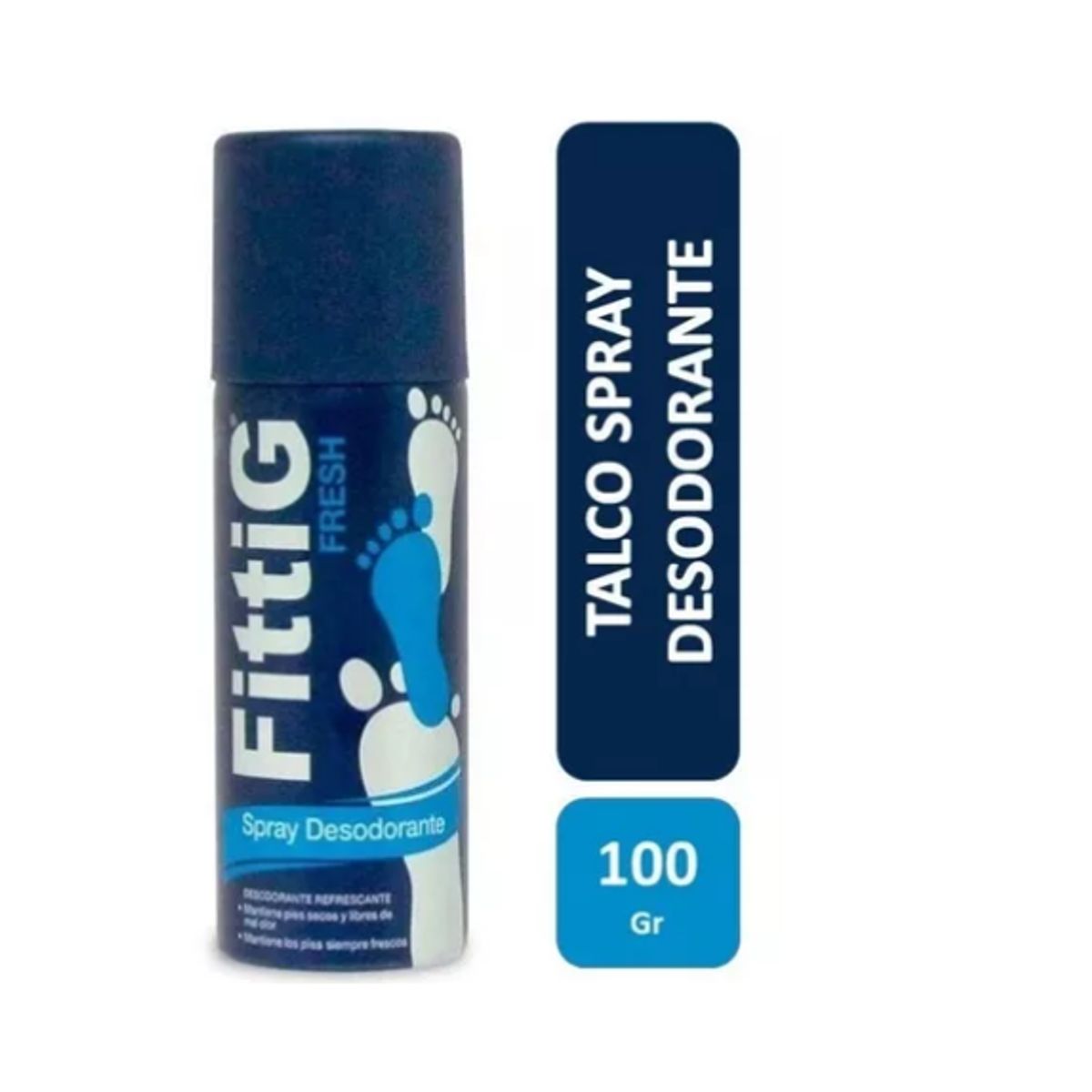 GENERICO - Talco Desodorante Refrescante Para Pies Fittig 100 Gr Spray
