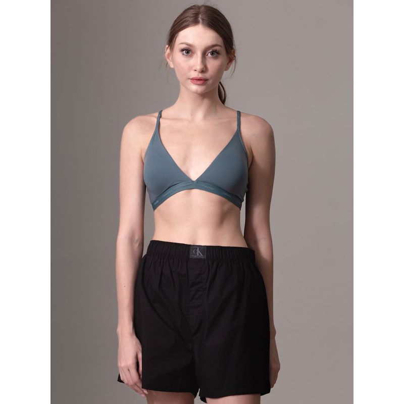 CALVIN KLEIN - Bralette Triangular Form To Body Natural Gris Calvin Klein