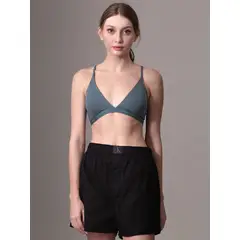 CALVIN KLEIN - Bralette Triangular Form To Body Natural Gris