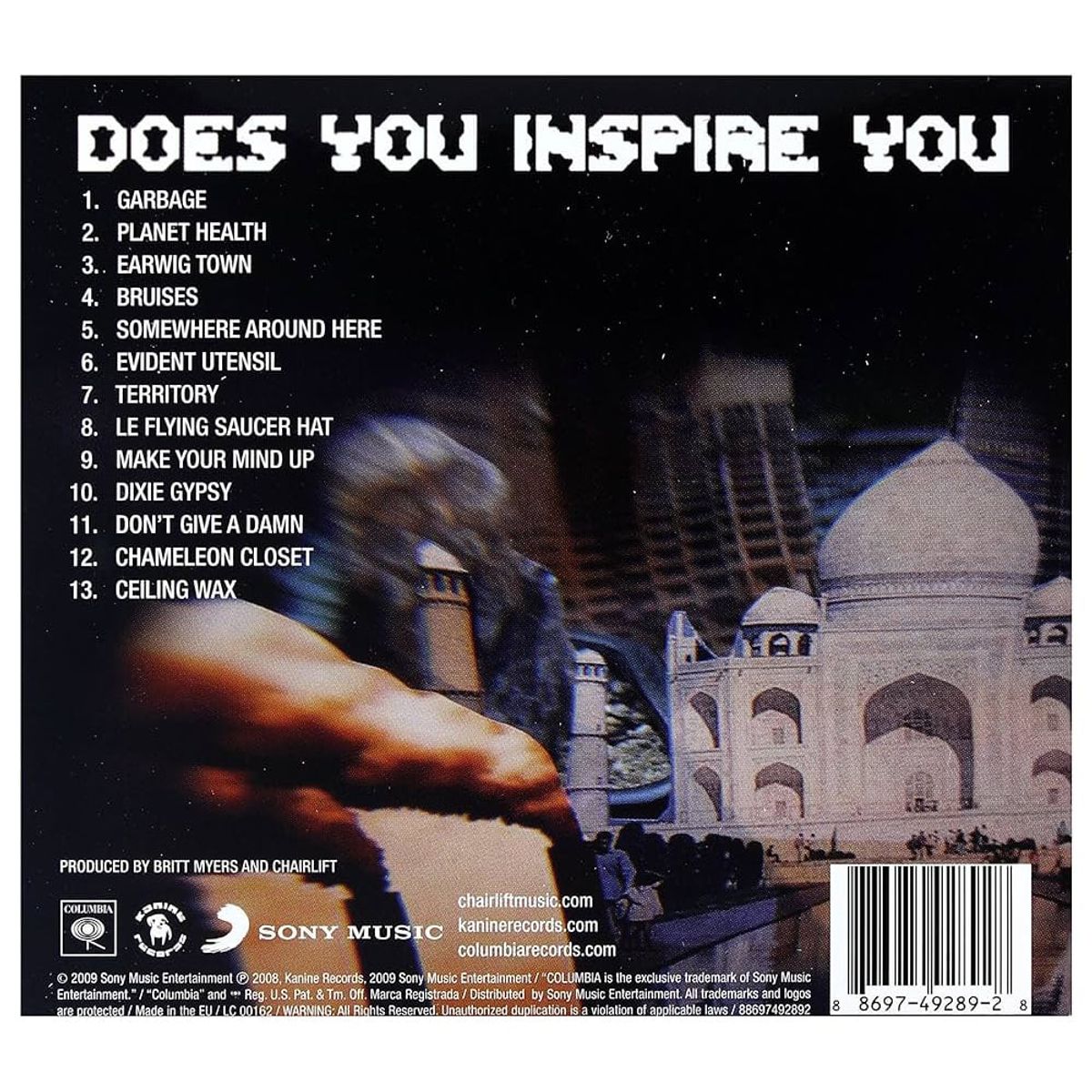 COLUMBIA RECORDS - Chairlift  Does You Inspire You - CD