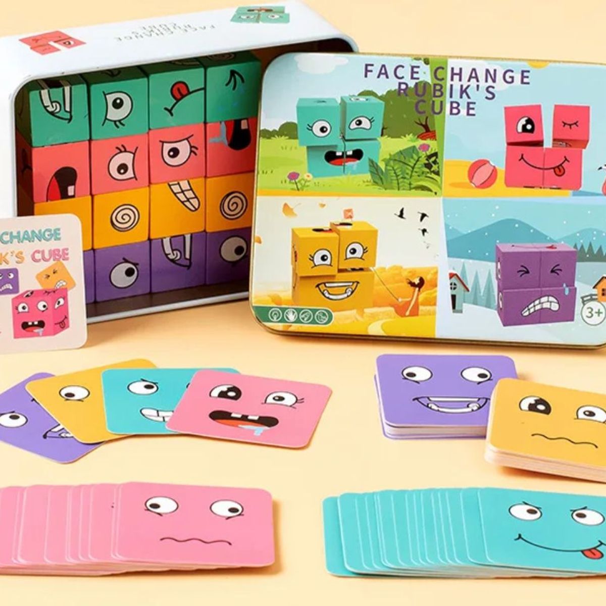 GENERICO - Juego Expresión Cubo De Rubik Para Niños De Cambia Cara