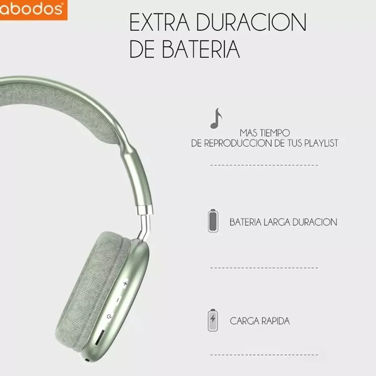 GENERICO - Audífonos Bluetooth  Verdes Abodos V 50 AS-WH26
