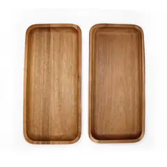 KAWI - Set 2 Tablas Bandeja Rectangular Madera De Acacia Kawi®