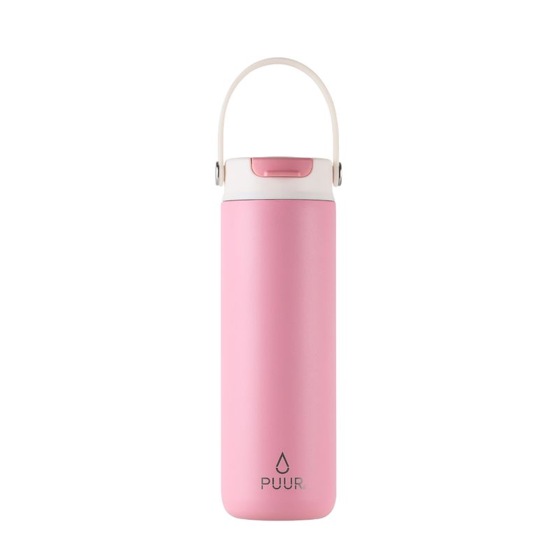 PUUR - Botella térmica deportiva pink 600 ml