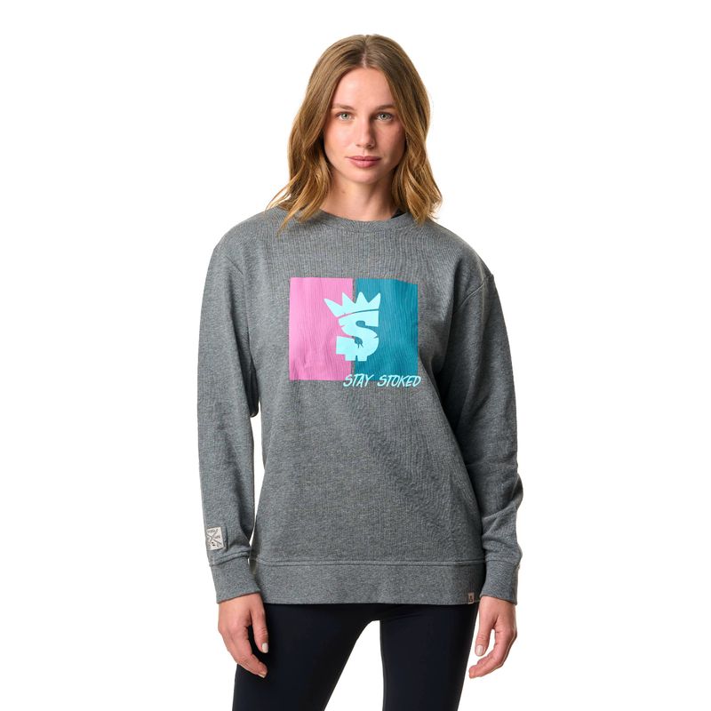STOKED - Polerón Coral Mujer Negro