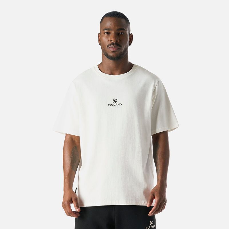 VULCANO - Polera casual manga corta hombre Cool Down.-