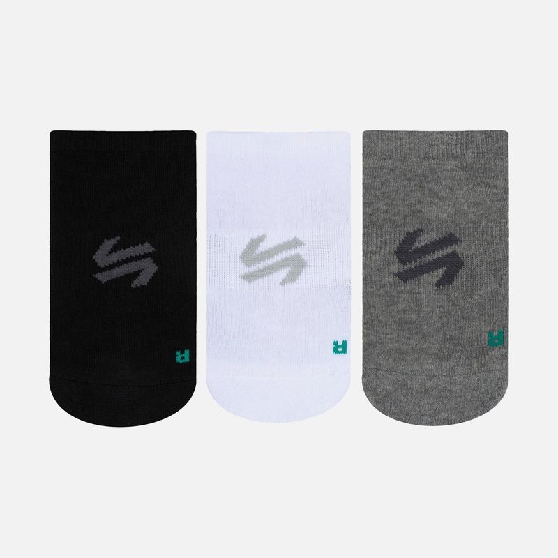 VULCANO - Calcetines Vulcano Essentials Pack Short Negro / Gris / Blanco Vulcano