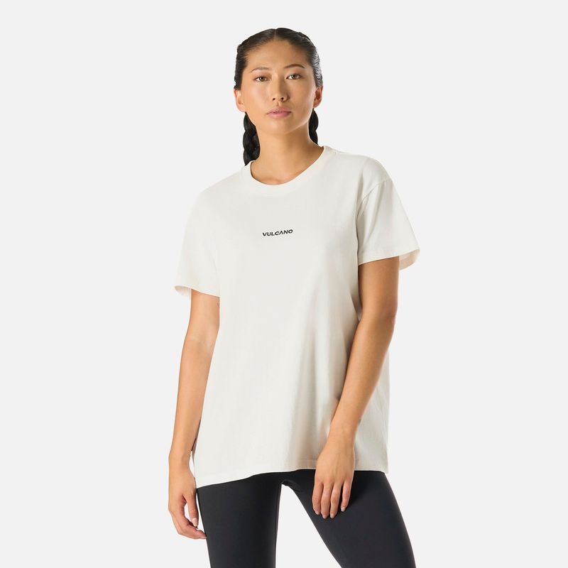 VULCANO - Polera casual manga corta mujer Cool Down