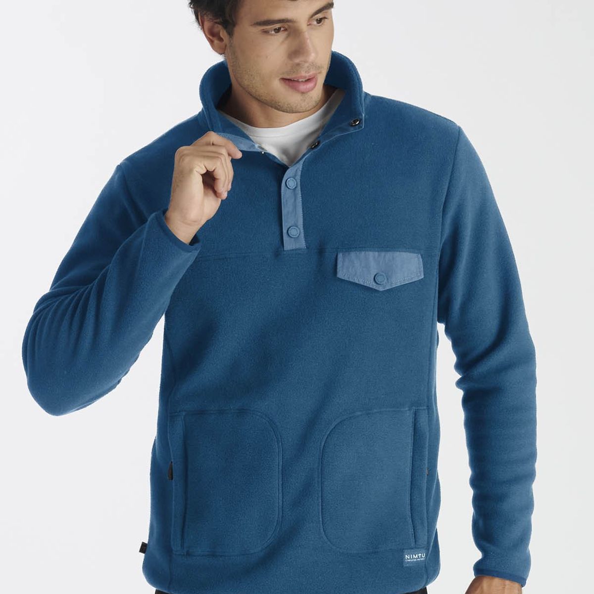 NIMTU - Fleece Tronador Casual Azul Nimtu