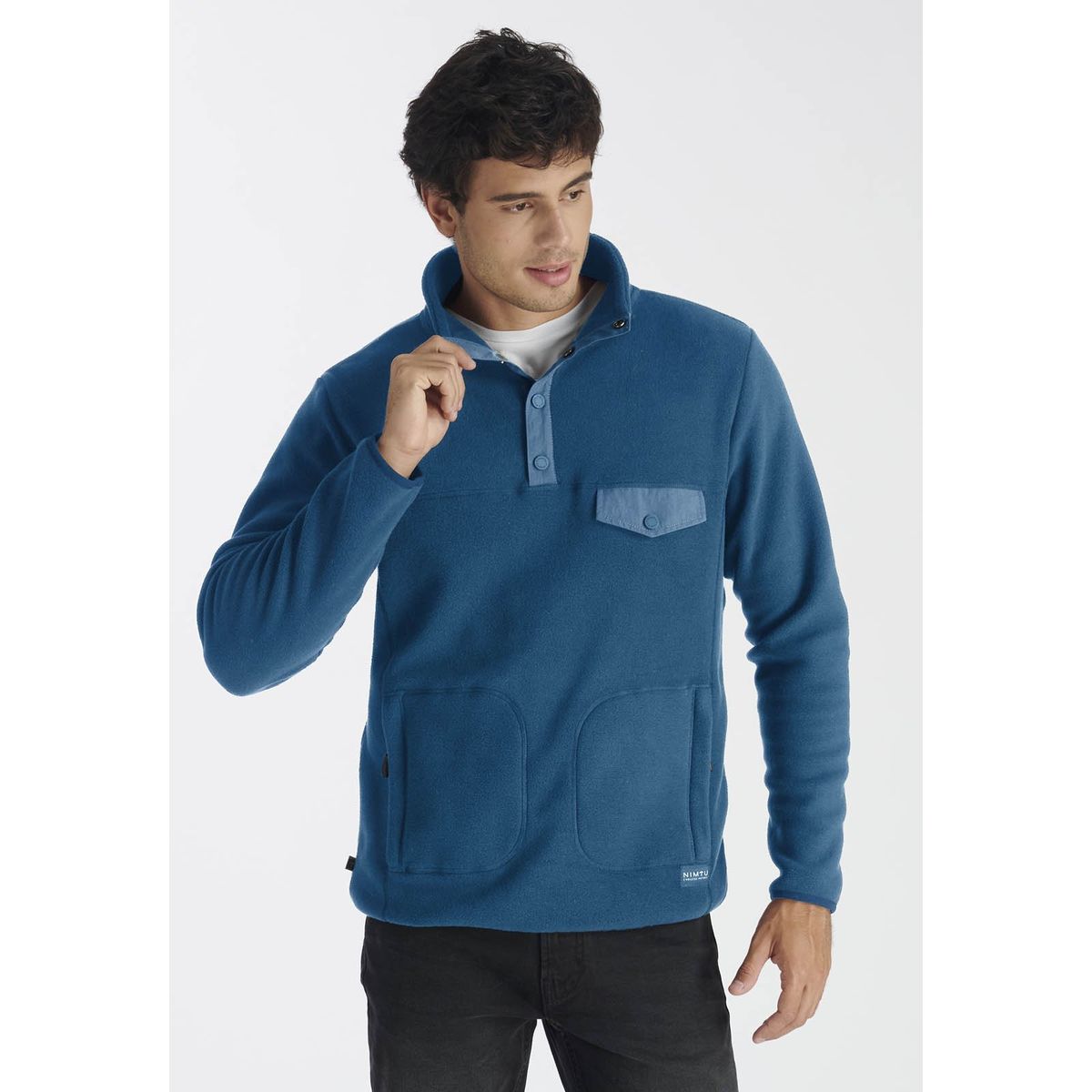 NIMTU - Fleece Tronador Casual Azul Nimtu