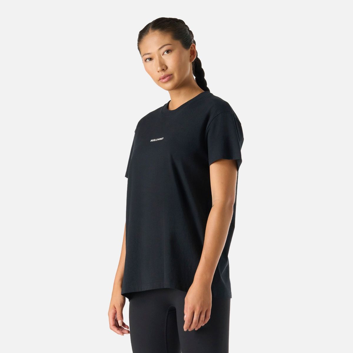 VULCANO - Polera Mujer Cool Down T-Shirt Negro Vulcano