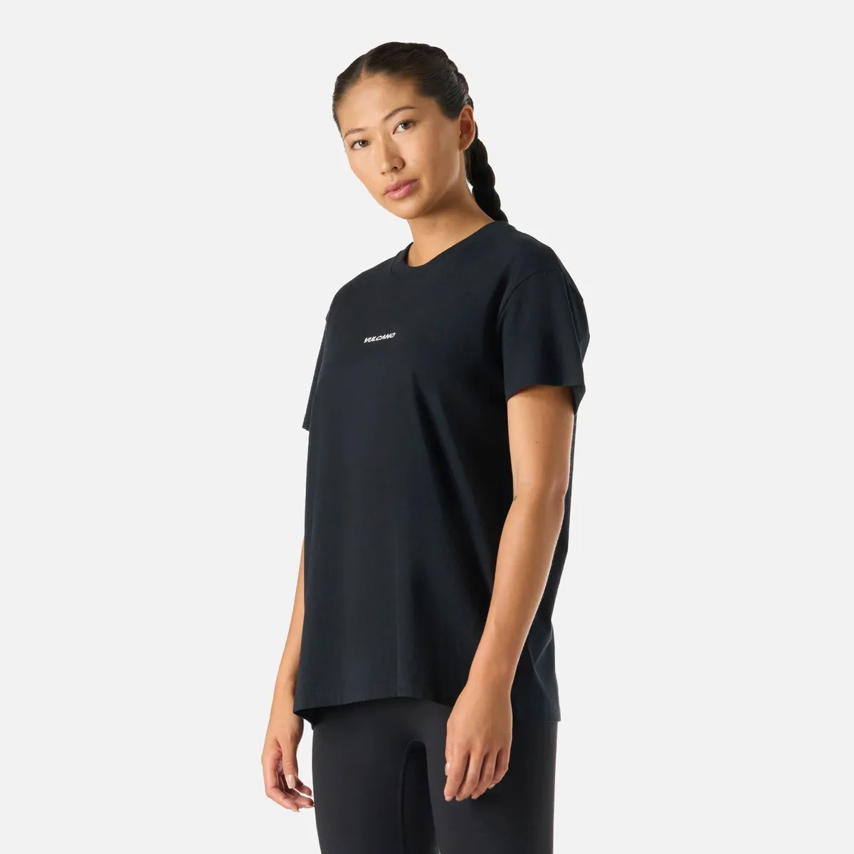 VULCANO - Polera Mujer Cool Down T-Shirt Negro Vulcano