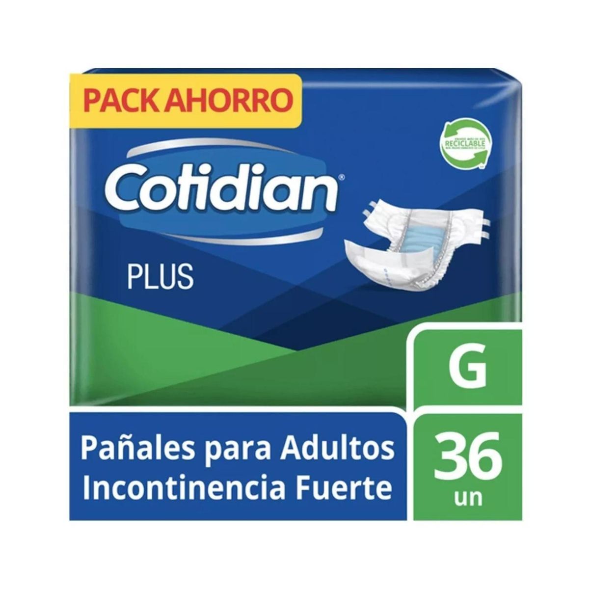 COTIDIAN - Pañal Adulto Cotidian Plus 36 Unid G