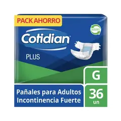 COTIDIAN - Pañal Adulto Plus 36 Unid G