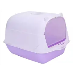 GENERICO - Baño Arenero Para Gatos Cerrado Morado