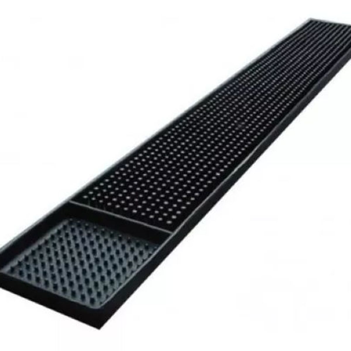 GENERICO - Goma Bar Negra 59 X 8 Cm Escurridor Vaso Copas Barmat