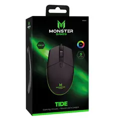 MONSTER GAMES - Mouse Gamer con 5 Botones - DPI Ajustable Monster Tide M1041