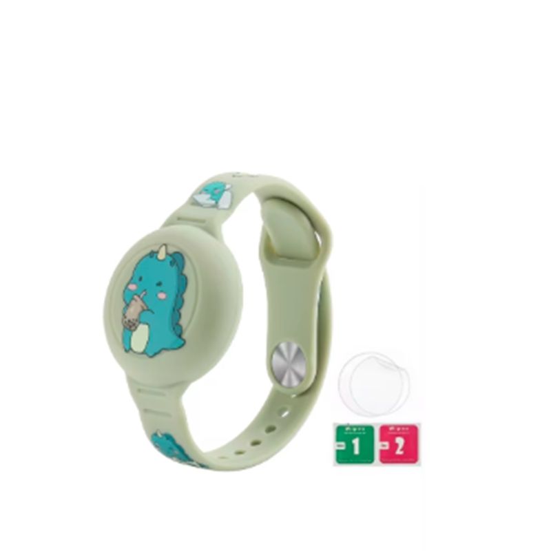 GENERICO - Pulsera porta AIRTAG para niños diseño DINOSAURIO