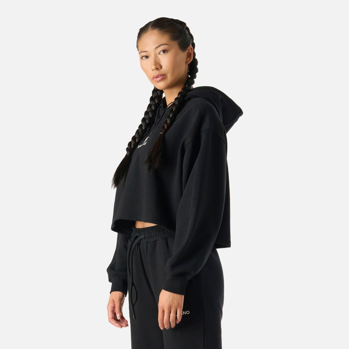 VULCANO - Polerón Mujer Cool Down Sweatshirt Hoody Negro Vulcano
