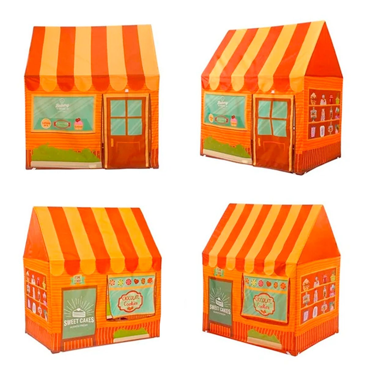 GENERICO - Carpa Infantil Casa Postre Naranjo Re5106b