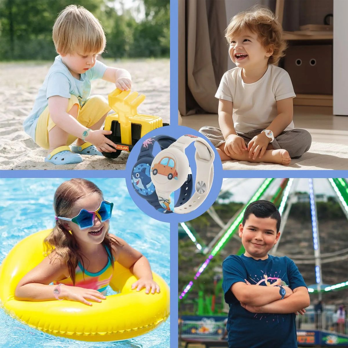 GENERICO - Pulsera porta AIRTAG para niños diseño UNICORNIO