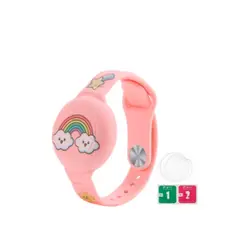 GENERICO - Pulsera porta AIRTAG para niños diseño ARCOIRIS