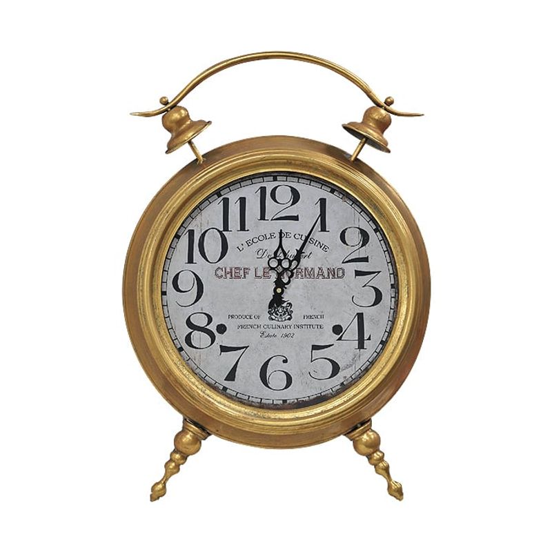 GENERICO - Reloj Gold Leather Sobremesa Luxe Collection