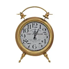 GENERICO - Reloj Gold Leather Sobremesa Luxe Collection