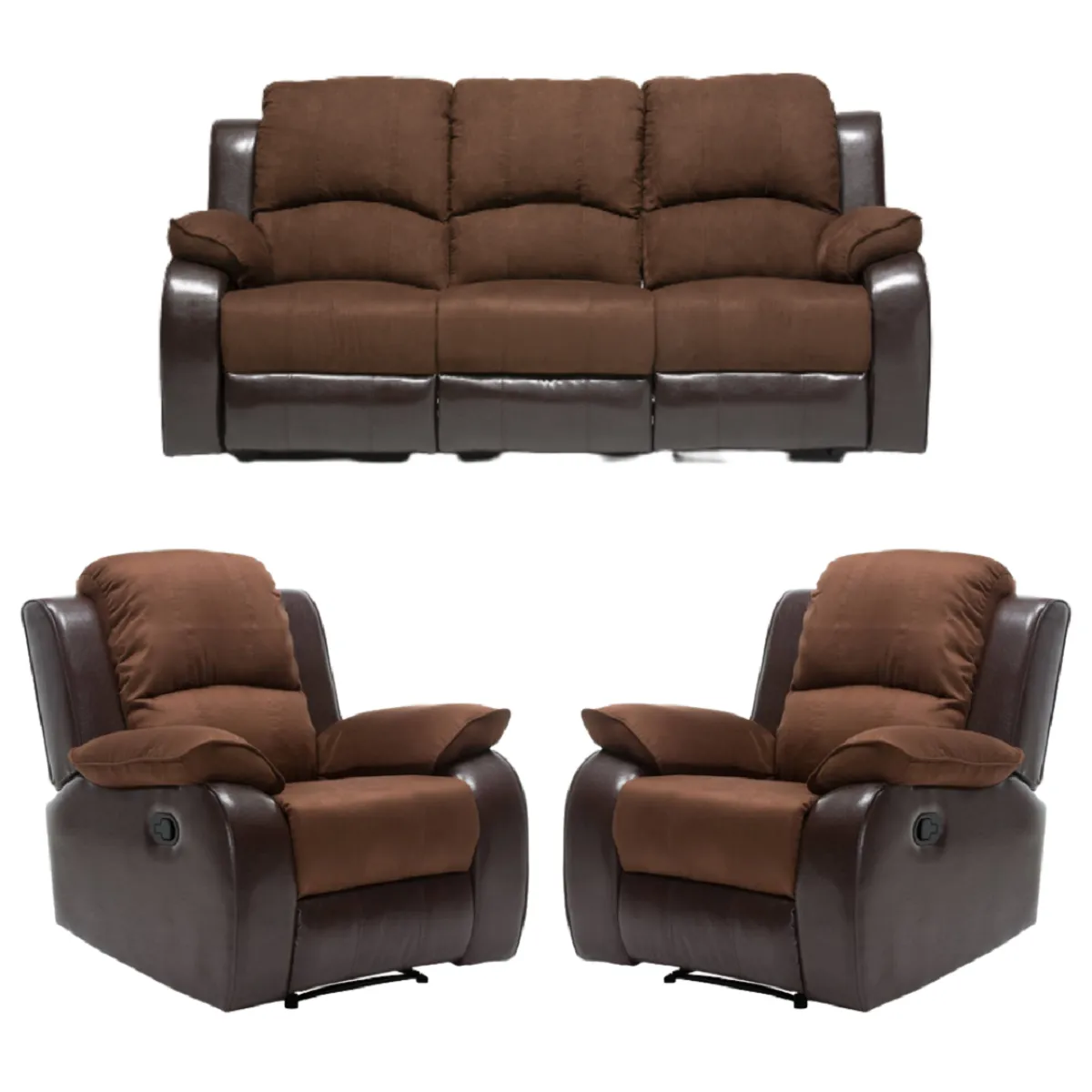 DANIELS - Living 3 Cuerpos Reclinable Thompson + 2 Bergers U9000