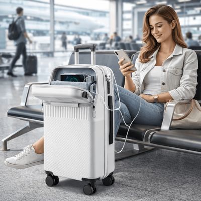 Imagen 1 del producto Maleta De Cabina Con Acceso Facil Puerto Usb Candado Tsa