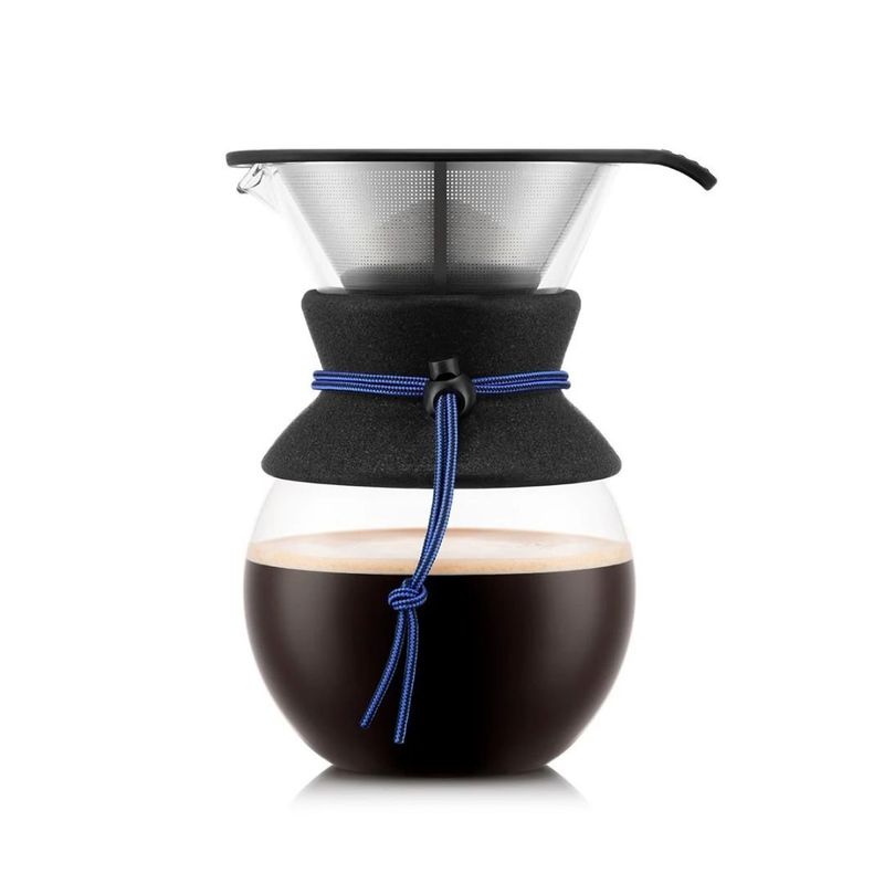 BODUM - Cafetera Bodum Pour Over 1 lts cinta azul